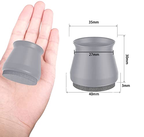 16 Pezzi di Protezioni per le Gambe delle Sedie in...