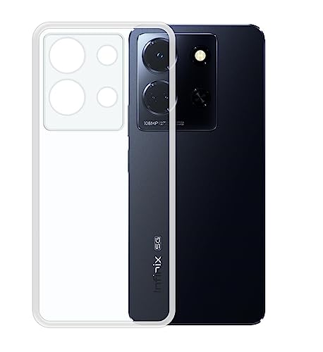 Image of COVERBLACK Rubber Back Cover for Infinix X6711 / Note 30 5G - Transparent