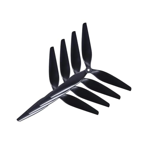 Hélice 9x5x3 drone FPV tripale en nylon carbone noir pour plateforme de vol 4pcs