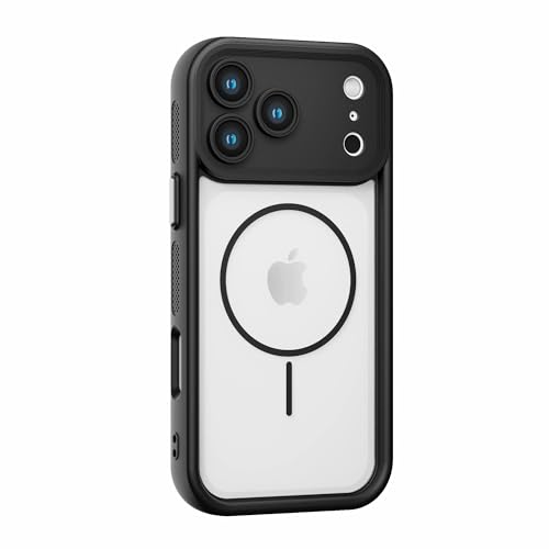 Image of Enflamo Back Cover Case for iPhone 17 Pro Polycarbonate Matte | Ultra Hybrid | Lens Protection & Raised Edges (Black)