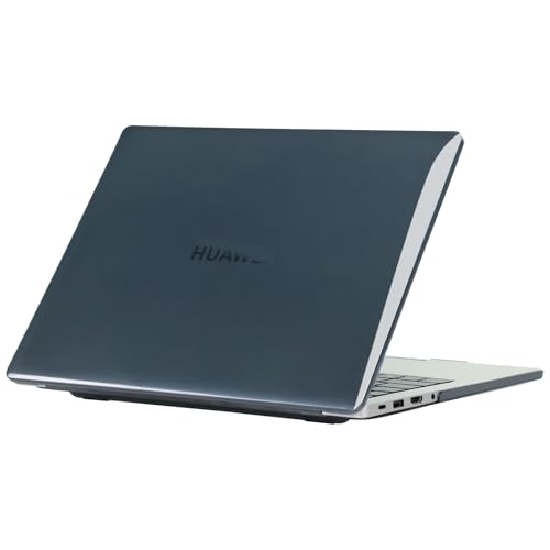 Clip on Case Compatible with Honor MagicBook Art 14 2024/2025, Transparent Hard Shell Protective Cover,Black