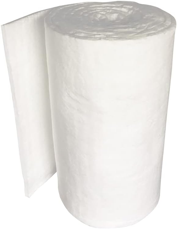 Ceramic Fiber Insulation Blanket, High Temperature Durable, for Ceramic Kiln, Forge, Stove(1mmx610mmx1000mm)