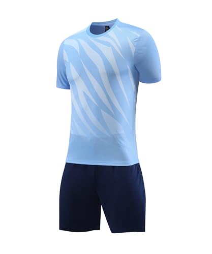 Image of M2C Kids Soccer Jersey Set Athletic Team Uniform Shirt and Shorts