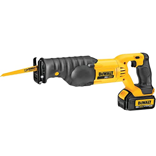 DEWALT Kit Serra Sabre a Bateria 20V MAX* Ion-Litio 4.0 Ah com Carregador Bivolt e Maleta DCS380KIT