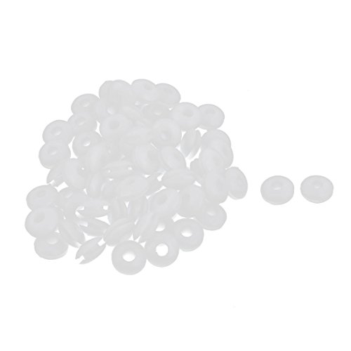 Ruilogod Armature Double Side Wiring Grommets Buchse 4 mm Innendurchmesser 70 Stück weiß Cover