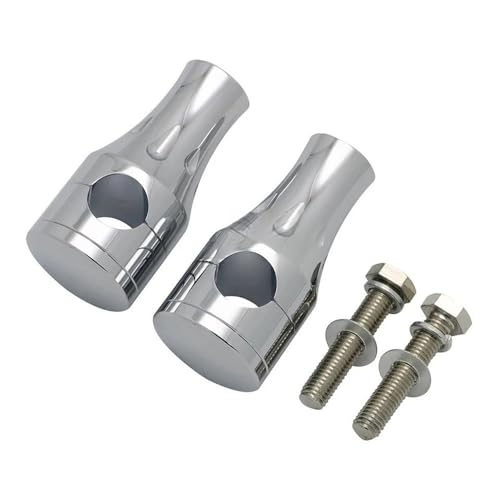 Rehausseurs de Guidon Universels 25 mm Fixation Collier Robuste pour Moto Bobber et Chopper