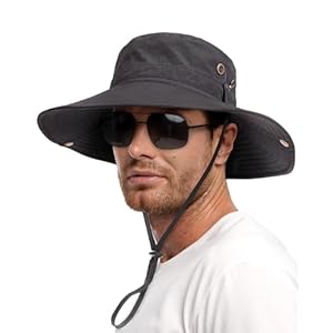 FURTALK Sun Hats for Men Fishing Hat UPF 80+ Foldable Wide Brim Outdoor Hiking Beach Summer Hats
