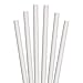 Aardvark 61500210 Aardvark 7.75" White Giant Paper Straws, 2,800 ct