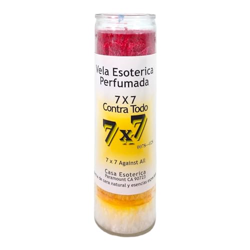 7X7 Against All-Palm Wax Spiritual Intention Spell Candle-[7 Color] | Vela CASA ESOTERICA PERFUMADA- (7X7 Contra TODO)