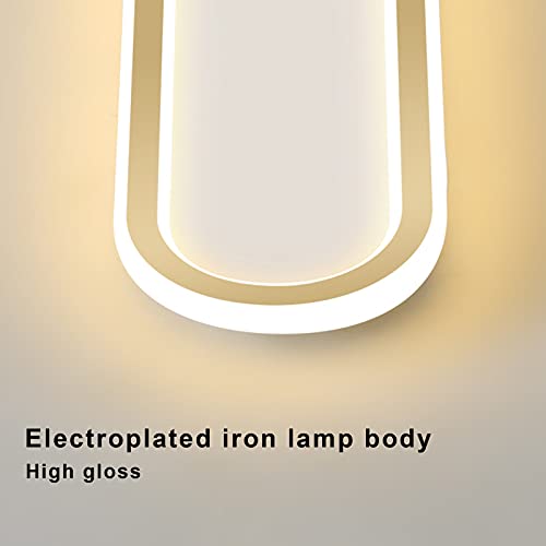 Lampe de plafond LED dorée moderne 40cm | Éclairage chaleureux et fixe