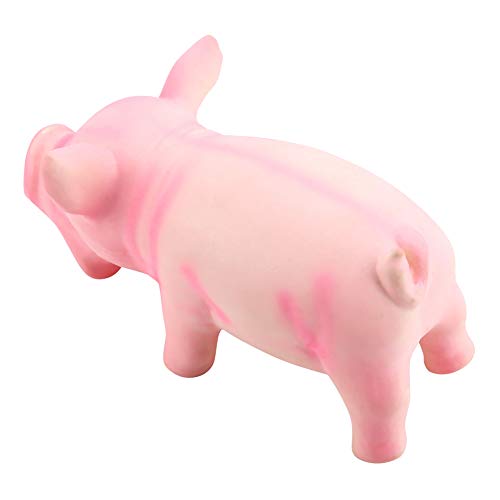 Juguete mordible para perros con sonido de cerdito rosa miniatura 6