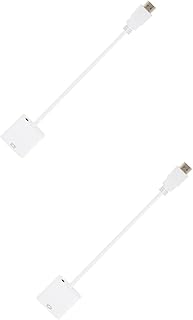 UKCOCO 2Pcs Adaptador De Cabo Vga Cabo Conversor Adaptador Multifuncional Adaptador De Cabo De Definição Adaptador Vga Conversor Portátil Adaptador Vga Vídeo Material De Escritório