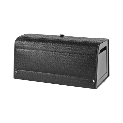 Ergocar Car Trunk Storage Organizer Leather Car Storage Box Clean Tool Accessories Container Folding Magnetic Cover Waterproof Suitable for SUV/Truck/Automotive
