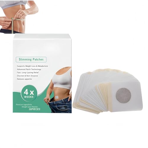 30 Parches para Adelgazar, para Abdomen,Cinta Reductora Corporal Transpirable Natural para Reafirmar la Piel en Hombres y Mujeres,Pérdida de Grasa Segura y Modelado de Uso Diario (1Piezas)