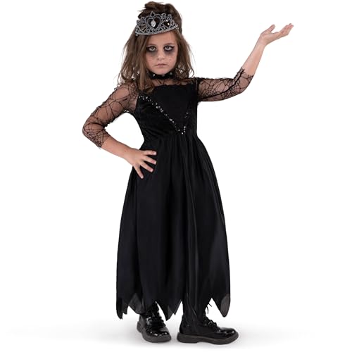 Disfraz Princesa Negro para Niñas Halloween miniatura 4