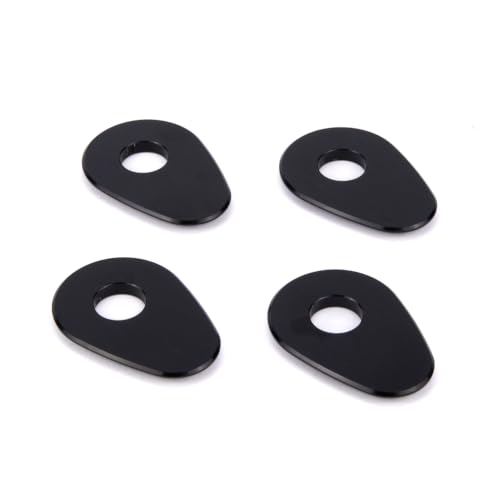 Image of Aharon Motolumino Motorcycle LED Turn Signal Mounting Brackets 4-Pack | Compatible with Yamaha, M8 /M10 Thread | Fit in Original Turn Signal Locations | Bike Indicator Lights | Blinkers