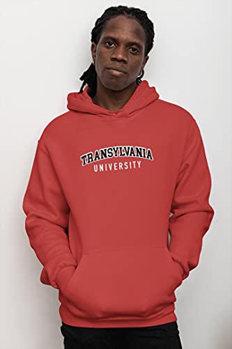 CreateMyTee Transylvania University Block Two Color Unisex Hooded Sweatshirt - Transylvania Pioneers Apparel2