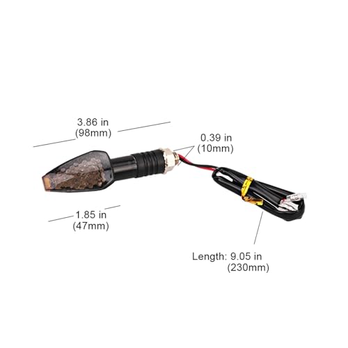 Intermitentes universales para Motocicleta luz ámbar 4 uds 2
