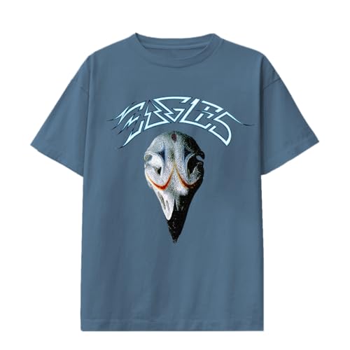 Eagles California Greatest Hits Album Cover T-Shirt, Dusk Blue, Large