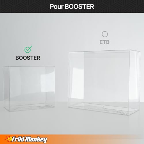 Boîte de protection PET Booster – Lot de 10 étuis rigides transparents 13,2 × 12,2 × 7,2 cm – Compatible Pokémon Booster Box 36 paquets – Anti-poussière, résistant, pour collection – vue 6