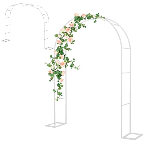 Tonnelle de jardin résistante aux intempéries structure blanche durable