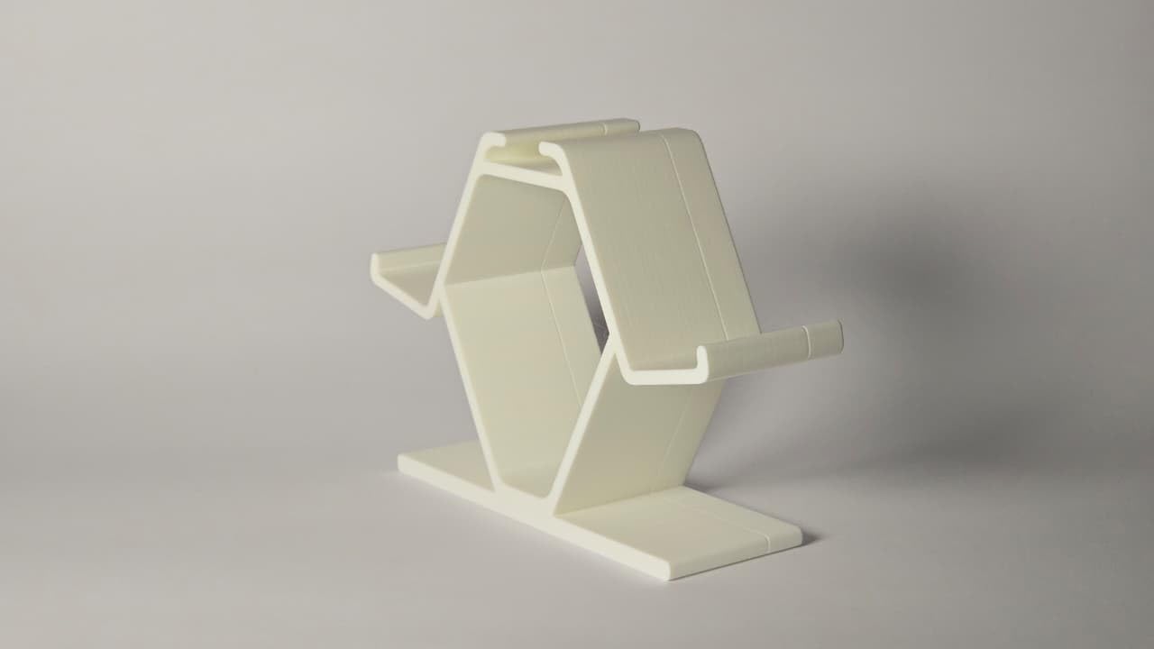 3D Printed Double Controller Stand for Desk Xbox Controller Stand | Gamepad & Gaming PS5 Setup Accessory | Compatible with Xbox ONE, PS5, PS4, PC