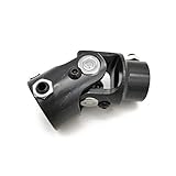 Ensun 3/4-30 Spline x 1 DD Black Single Steering Shaft Universal U Joint, Maximum Working Angle:...