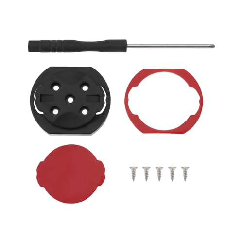 Create idea 1 Adaptador de Montaje para Computadora de Bicicleta Compatible con Garmin Edge Serie Computadora de Bicicleta Compatible con Garmin Pestañas de Montaje Rotas 3,3 X 2,8 Cm