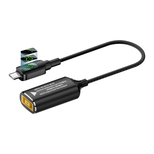 140W Conector de adaptador de CC de 140W - Convertidor de carga de señalización digital | Cable de cargador rápido universal para ordenador portátil de teléfono móvil de viaje de alimentación de