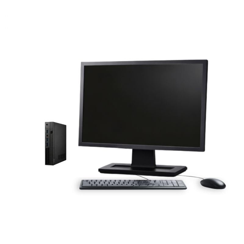 Monsieur CyberMan Mini PC 8e Gen 16Go RAM 500Go SSD Windows 11 Pro WiFi avec Écran OpenOffice (Reconditionné) (I3-8100T, 19")