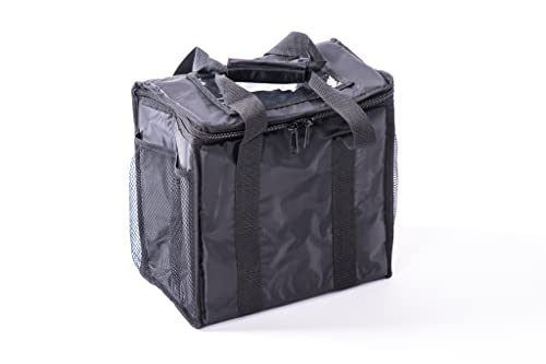 take eat away T231 Lot de 2 sacs isothermes pour livraison de plats chauds ou froids 19 l, Noir , 12" (L) x 8" (W) x 12" (H) Cover