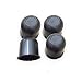 Automotive Authority LLC 4 Black Trailer Wheel Hub Center Cap 3.125" Diameter Travel Trailer, Camper RV (Black)