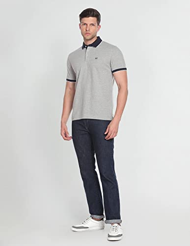Arrow Tipped Contrast Collar Polo Shirt