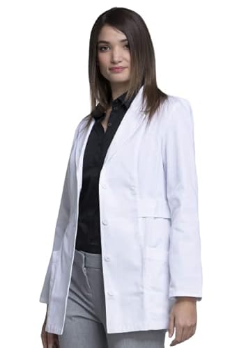 Cherokee 30" Twill Lab Coat, Consultation Coat, White Lab Coats For Women 2316, S, White #TOP3