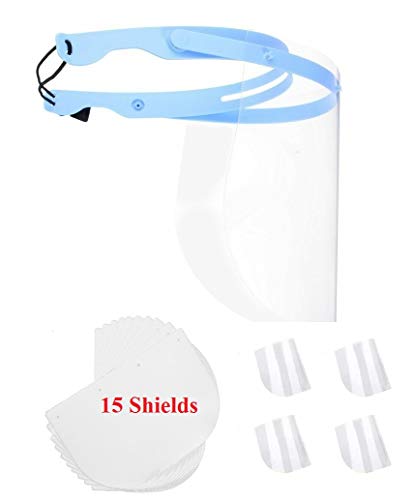 EFK-II Supply USA Fast Delivery Adjustable Dental Anti Fog Face Shield 15 Plastic