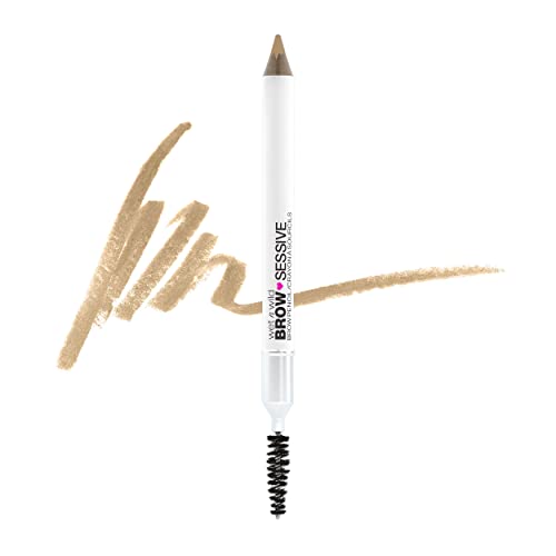 wet n wild Brow-Sessive Brow Pencil, Ultra-Precise Dual Ended Spoolie Brush for Perfect Buildable Blendable Shaping, Natural Lasting Shades for Every Brow, Cruelty-Free & Vegan- Medium Brown(Packaged)