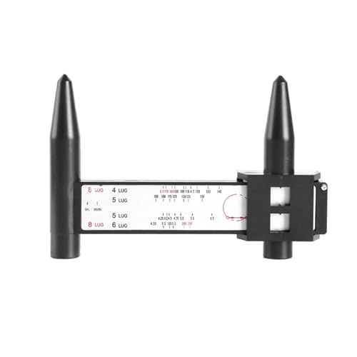 Calibro di Misurazione PCD | 8 -Tongo Regola di Scorrimento PCD | Calibro del Diametro del Cerchio Primitivo | Strumento di Misurazione per Pneumatici E Ruote per Auto, Calib