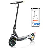 RCB Trottinette Électrique,Jusqu'à 25 km/h,Connexion APP,Pneus Solides,Freinage Mécanique,Écran LED,Supporte 120/150kg, Scooter avec Absorption des Chocs,Cadeau pour Adultes et Adolescents