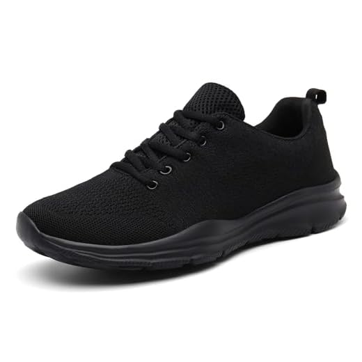KOUDYEN Laufschuhe Atmungsaktiv Turnschuhe Schnürer Sportschuhe Sneaker für Herren Damen (Voll Schwarz, Numeric_39)