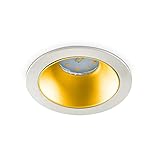 Lieferumfang: 1x SOPHIA Weiss/Gold Einbauleuchte Spot Einbaustrahler, 1x Fassung GU10 (15cm Anschlusskabel) - Ohne weiterführende Verkabelung oder Verbindungszubehör.