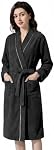 Inner Wish Women's Soft Terry Cloth Bathrobe - Ultra Absorbent Quick Dry Kimono Robe for Shower,Spa,Home