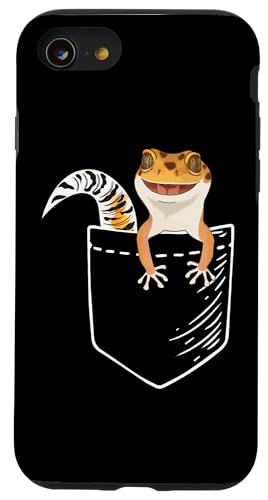 Funny Pocket Leopard Gecko Lover �X�}�z�P�[�X iPhone SE (2020) / 7 / 8 �p
