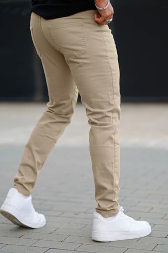 Image of GINGTTO Skinny Jeans Men Slim Fit Stretch Tapered Leg
