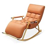 1. Comfortable and supportive rocking chair with footrest for relaxing, reading, and napping.