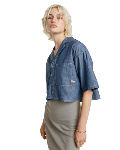 Roamer Shirt G-STAR femmes chemise anti-déformation coton souple coupe ajustée