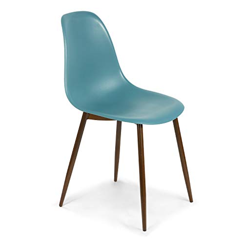 Edgemod Landon Sculpted Dining Chair In Mod Teal (Set Of 4) #TOP1
