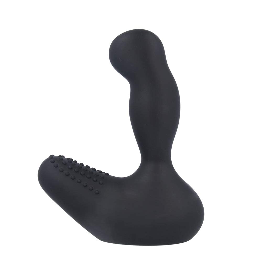 Doxy 3 Prostate Massager Interchangeable Silicone Attachment for Doxy Number 3 Wand Hypoallergenic Non-Porous Granite Black 4 Shaft