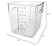 Rubbermaid Commercial Products Space Saving Square Food Storage Container 8 Quart Clear for Kitchen/Sous Vide/Meal Prep