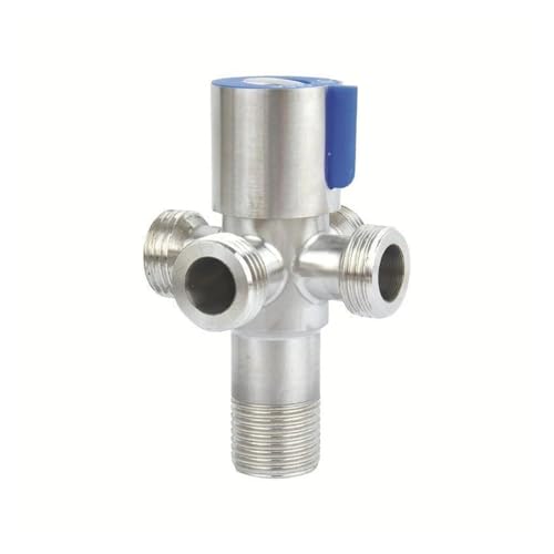 Robinet d'angle G1/2 en acier inoxydable à 1 entrée et 4 sorties