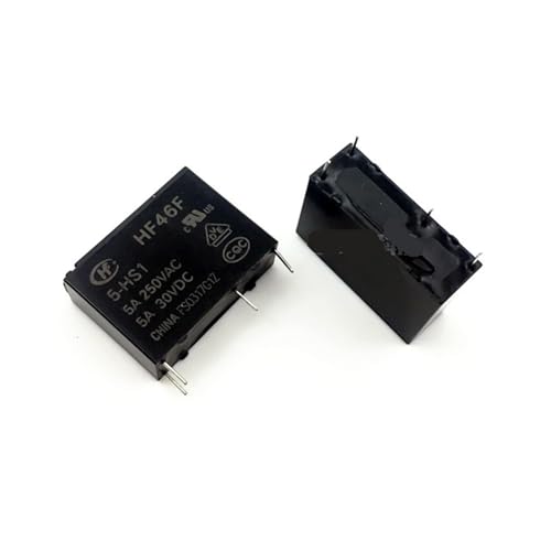 Relais HF46F-5 12 24-HS1 5A 250V CA 4 broches mini composant de commutation
